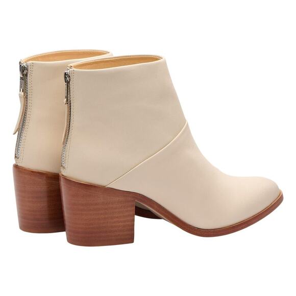 NEW Nisolo Women's 9 Dari Leather Ankle Boots Bootie Bone Cream No Box - Picture 2 of 12